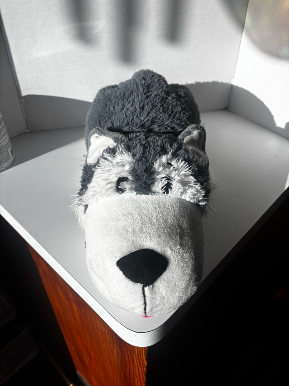 FlipaZoo Plush Pillow  2-in-1 Asher Husky Transforms To Poppi  Polar Bear 18”